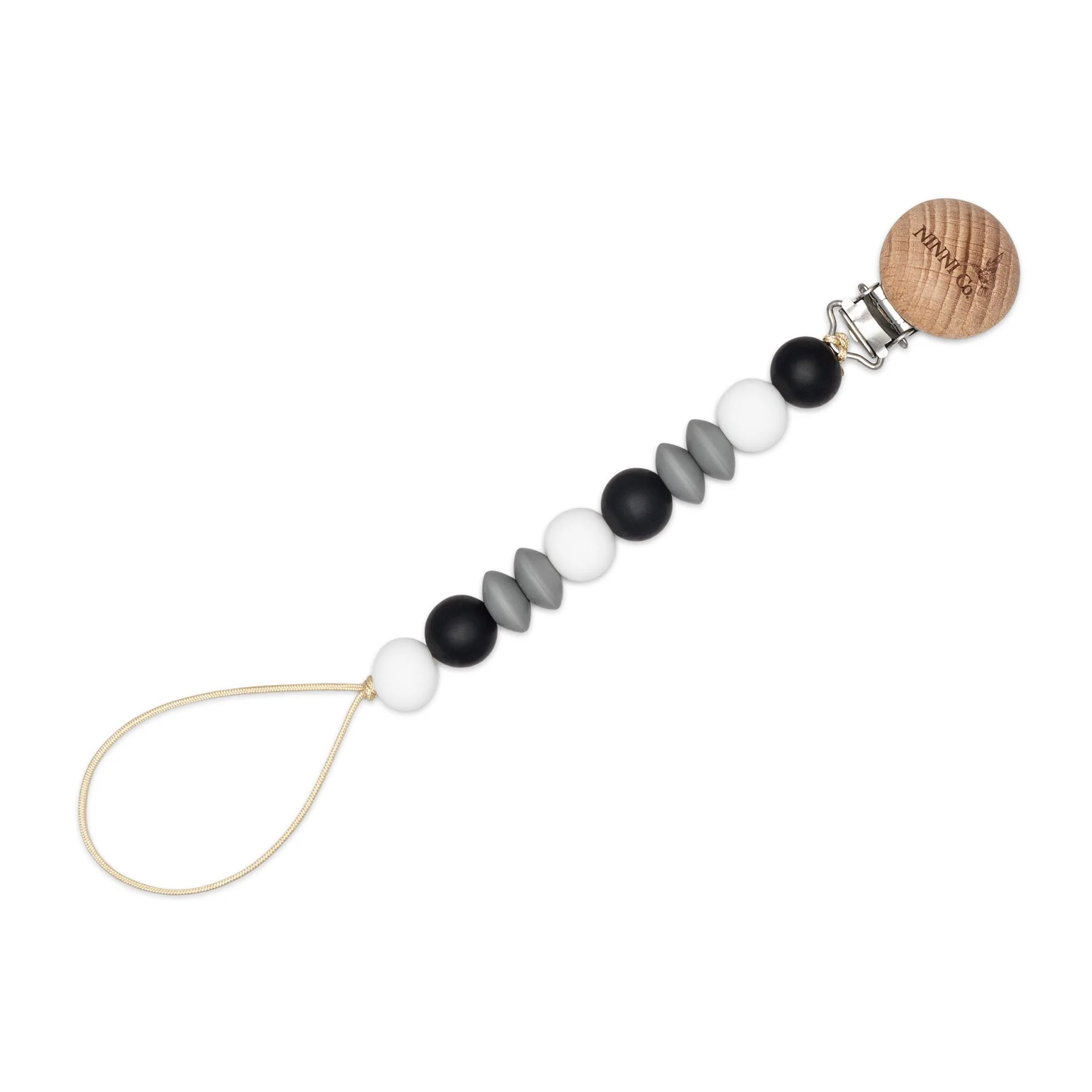 Ninni Co. Cookies and Cream Pacifier Clip - Image 2